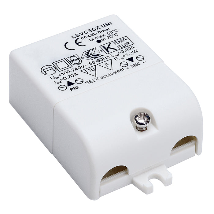 LED DRIVER, 3W, 700mA, incl. strain-relief