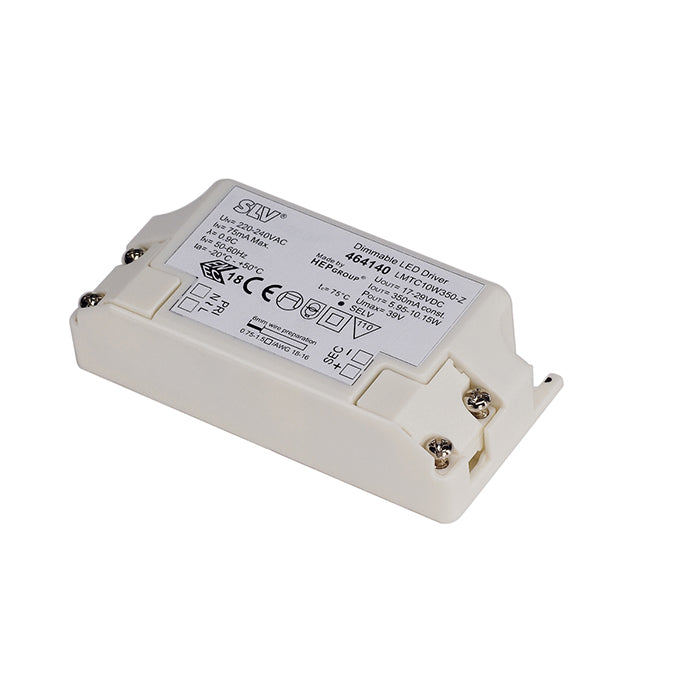 LED DRIVER, 10W, 350mA, incl. strain-relief, dimmable
